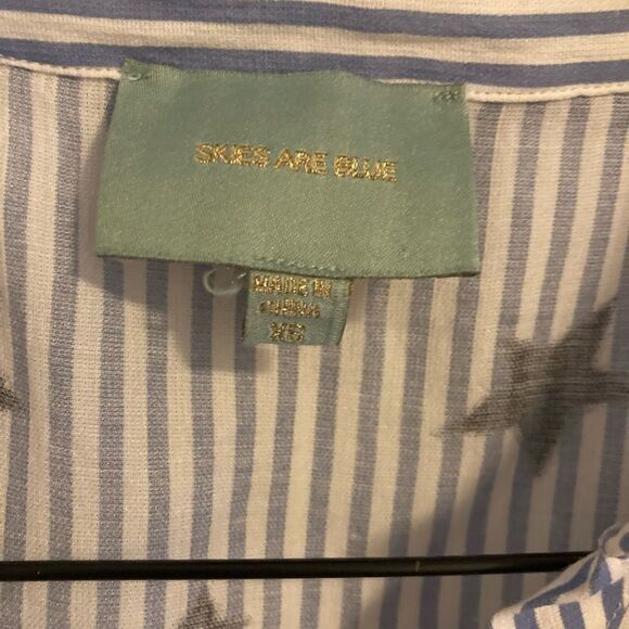 Skies are blue striped and star print dress‎ - Picture 2 of 4